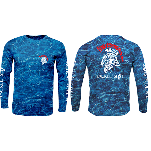 Tackle Shit Spartan Fish Head Adult Mossy Oak Elements XT Long Sleeve ...